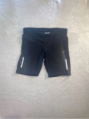 Nike Black Cycling Shorts with Reflective Strips